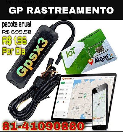 MINI GPSX3 BLOQUEIO VIA GPRS LPS REGISTRO VIA SATELITE EM TEMPO