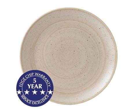 Churchill Stonecast Nutmeg Cream Coupe Plate 1125 288cm