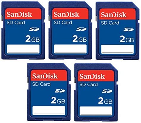 Sandisk 2GB SD Memory Card 5-Pack | Pricepulse