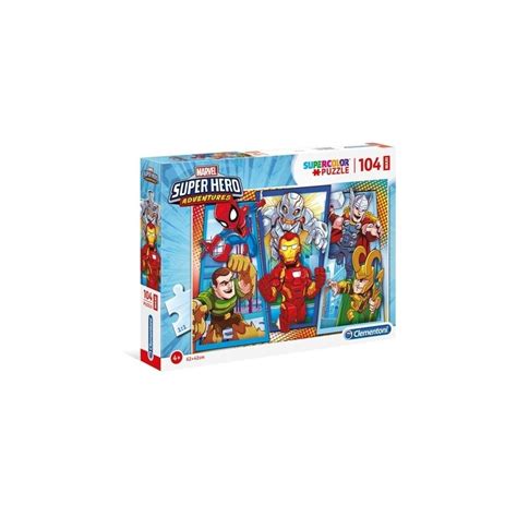 Puzzle Supercolor Maxi Pcs Super Hero Clementoni