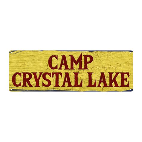 Friday The 13th Camp Crystal Lake Tin Sign