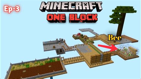 Minecraft Bee Farm One Block Survival Minecraft Mini Gamer 999 Youtube