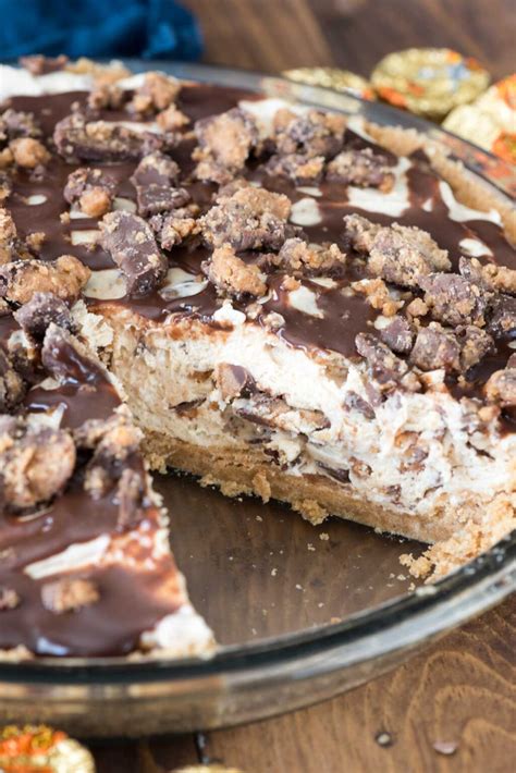 No Bake Peanut Butter Cup Pie Recipe Crazy For Crust