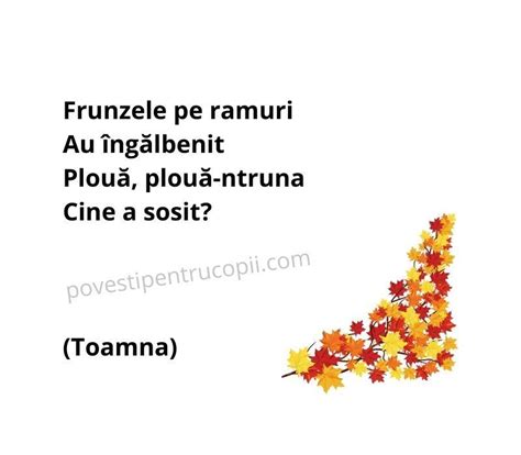 Ghicitori Despre Toamna