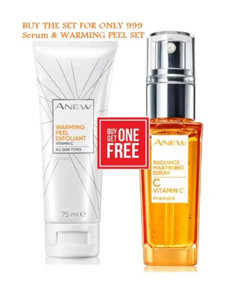 Anew Vitamin C Brightening Serum And Warming Peel Set Lazada Ph