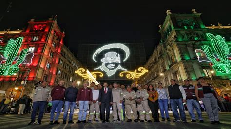 Conmemoran Centenario Luctuoso De Pancho Villa Con Alumbrado En El