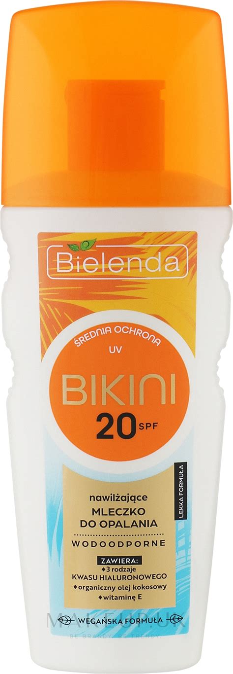 Bielenda Bikini Moisturizing Sunscreen Tanning Lotion SPF20 Makeup Uk