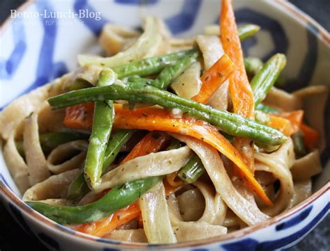 Bento Lunch Blog Rezept Gem Se Pasta Mit Zitronen Sahneso E Und Kr Utern