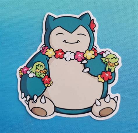 Snorlax Vinyl Sticker Etsy Canada