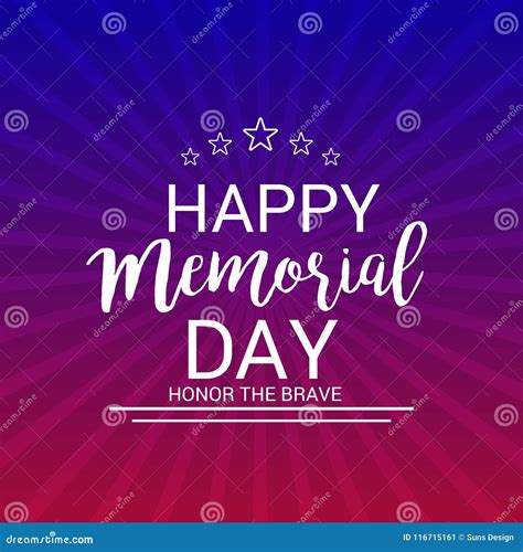 Happy Memorial Day Stock Illustration Illustration Of Background