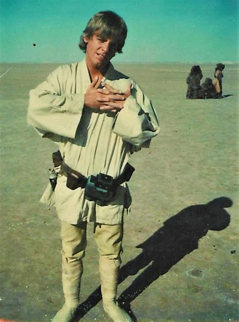 Mark Hamill As Luke Skywalker In Star Wars 1977 Star Wars Set Mark Hamill Star Wars Luke