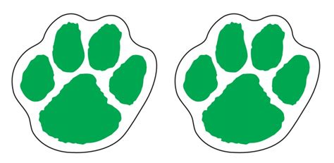 Green Tiger Paws Clipart Best