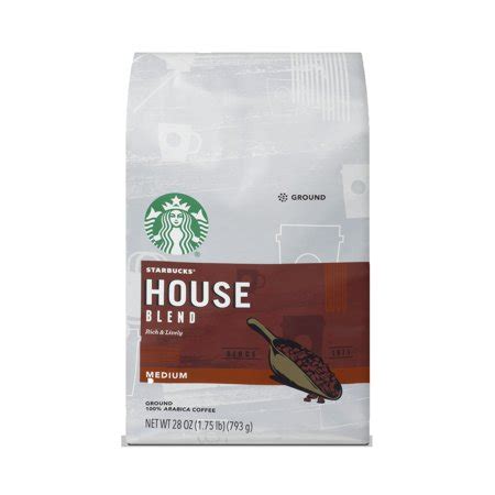 Starbucks House Blend Medium Roast Ground Coffee Ounce Bag