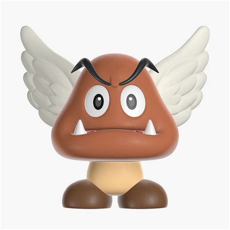 Super Mario Bros Goomba Wings 3D Model TurboSquid 2066265