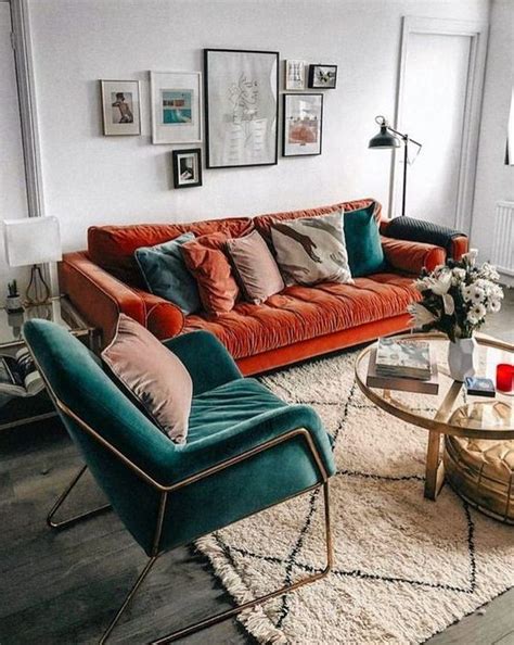 What Colour Goes With Burnt Orange Sofa | Homeminimalisite.com