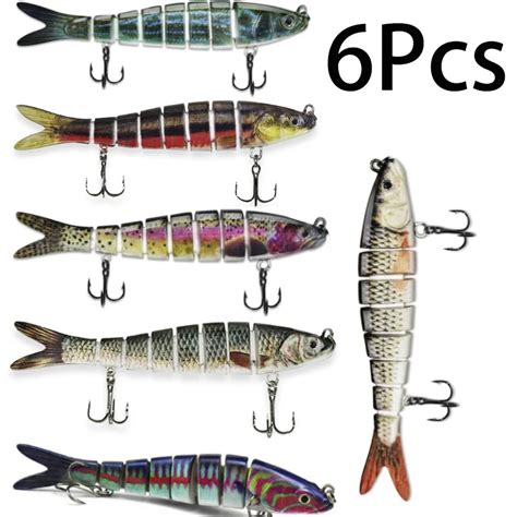 Pcs Pack In Cm G Fishing Lure Segment Multi Jointed