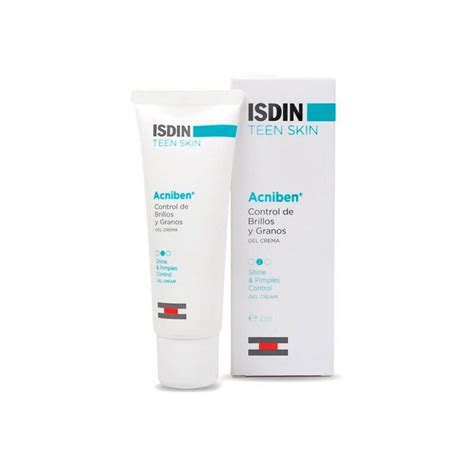 Isdin Acniben Gel Crema Control De Brillos Y Granos 40ml Matificante