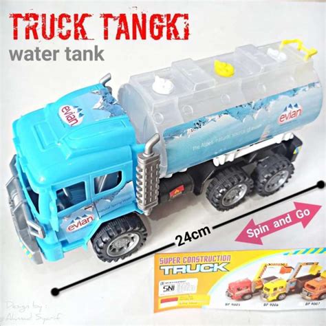 Jual Truk Tangki Air Spin Go Mainan Anak Mobil Water Tank Truck