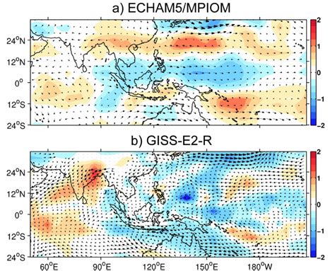 Model Simulations Composite Anomalies Of 850 HPa Wind M S 1 And