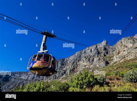 Kapstadt Seilbahn Auf Den Tafelberg Stockfotografie Alamy