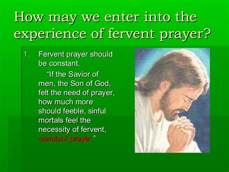 Effective, fervent prayer