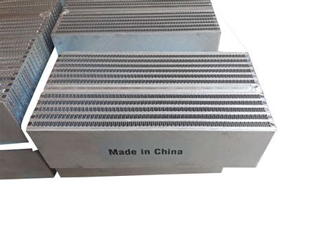 Full Bar Plate Fin Aluminum Core For Heat Exchanger Intercooler Oil