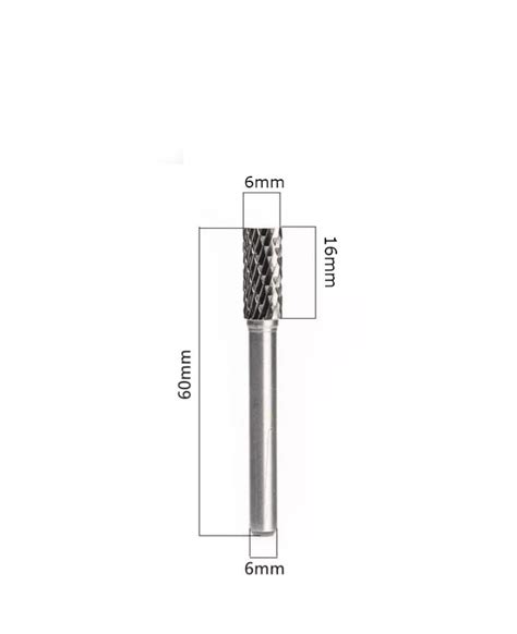 Lima Rotativa Metal Duro Mm X Corte Duplo Cil Ndrica Coferraze