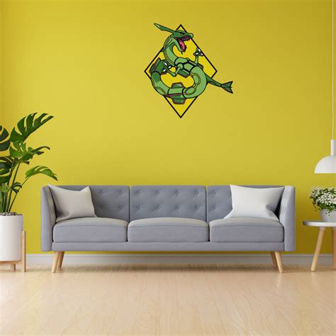 Rayquaza Multilayer SVG Layered Design Plywood Anime Character Cutting