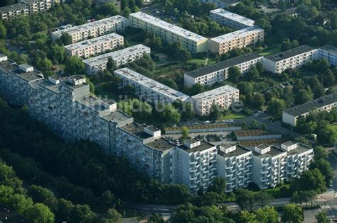 Hamburg Von Oben Plattenbau Hochhaus Wohnsiedlung Entlang Den