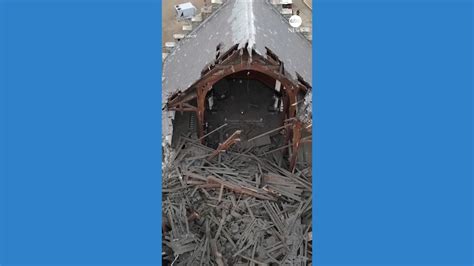 Video Steeple Of Historic Church Collapses In Connecticut Abc News