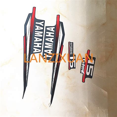 For Yamaha 15hp Two Stroke Outboard Graphicssticker Kit Top Cowling Sticker Kits Outboard Atv