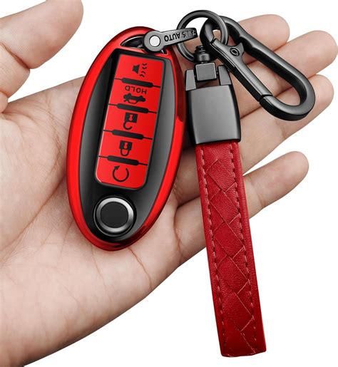 Amazon Sindeda Compatible With Nissan Key Fob Cover With Leather