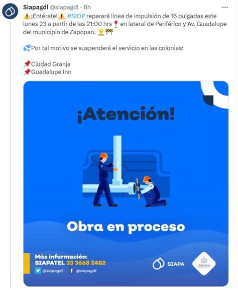 Corte De Agua En ZMG Siapa Suspende El Servicio En Estas Colonias De