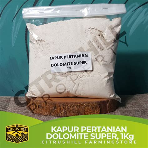 Jual Kapur Dolomit Super Pupuk Pertanian Kemasan 1 Kg Shopee Indonesia