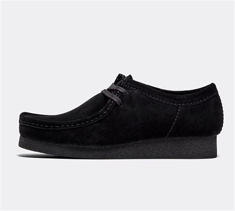 Clarks Wallabee Evo Shoe Black Footasylum