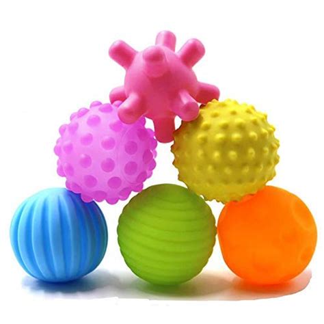 Hiliroom Textured Ball Set Baby Sensory Balls Kids Baby Squeeze