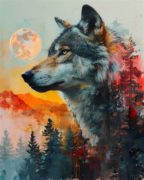 Poster Wolf Trees | Wall Art, Gifts & Merchandise | Europosters