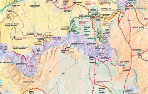 Grand Canyon Arizona Map, Geologic map of Grand Canyon, Arizona | AZGS ...