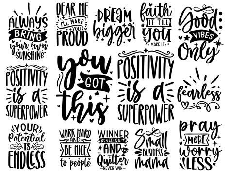 23 Motivational Quotes Svg Bundle Inspirational Svg Quote Svg