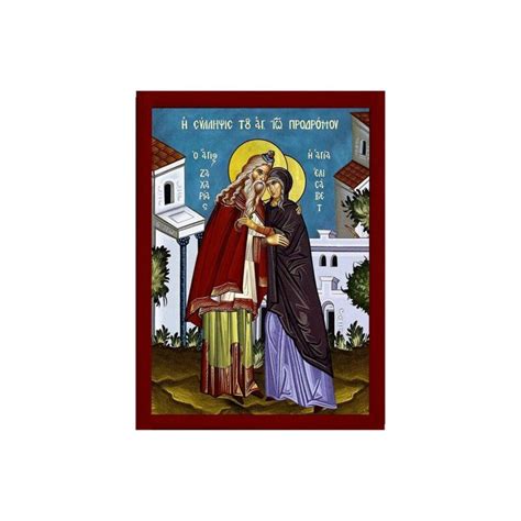 The Conception Of St John Baptist Icon Handmade Greek Orthodox Icon Of