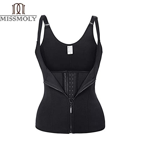 Adjustable Strap Waist Trainer Vest Corset Women Metal Zipper With