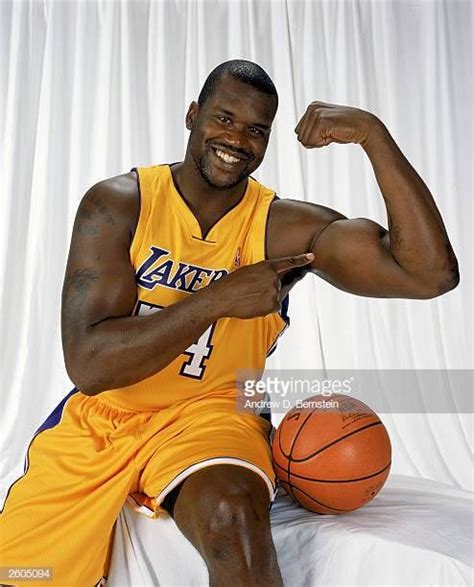 Shaquille O'Neal of the Los Angeles Lakers poses for a portrait ...