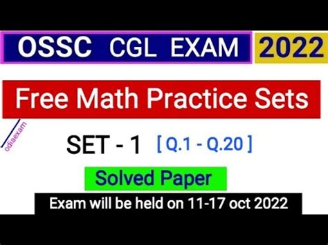 Ossc Cgl Expected Math Question And Answer Ossc Previous Year Math