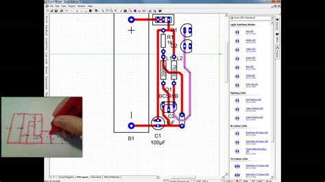 Creating A Pcb Manually In Circuit Wizard Youtube