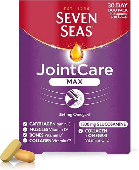 Seven Seas Jointcare Supplements Max 60 Capsules 356 Mg Omega 3