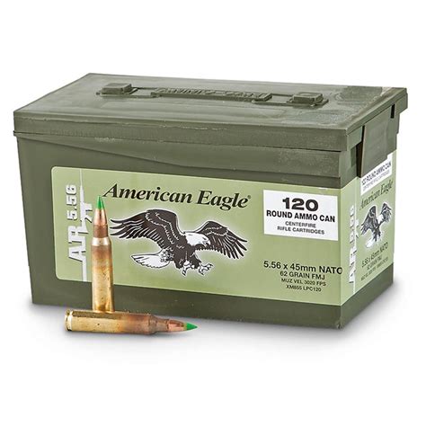 Federal American Eagle 62 Grain XM855 5 56x45mm 120 Round Mini Ammo