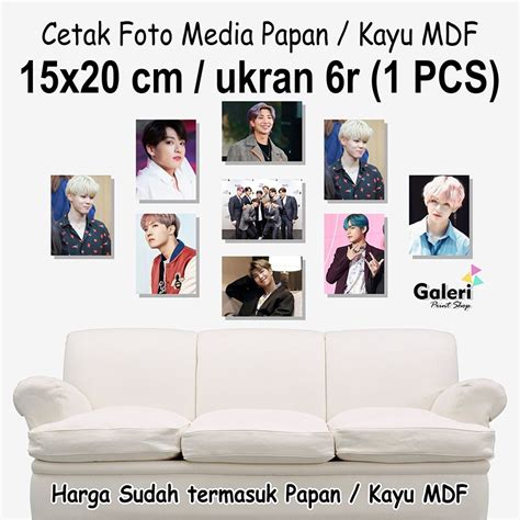 Jual Cetak Foto Media Papan Kayu Mdf Ukuran R X Cm Shopee