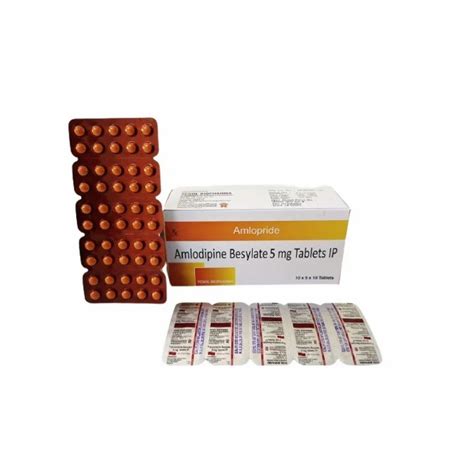 5mg Amlodipine Besylate Tablets At Rs 28 Box Amlodipine Besylate