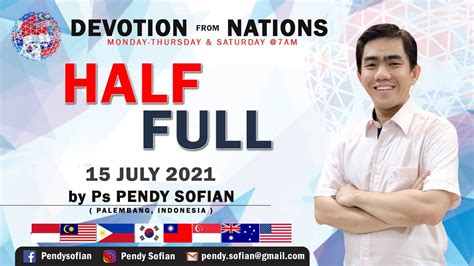 Devotion From Nations Ps Pendy Sofian Palembang Indonesia Youtube