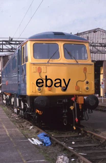 35mm Railway Slide Br Electric Loco Class 87 87101 Stephenson Crewe